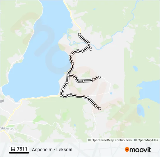 7511 Bus Line Map