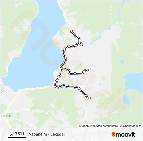 7511 Bus Line Map