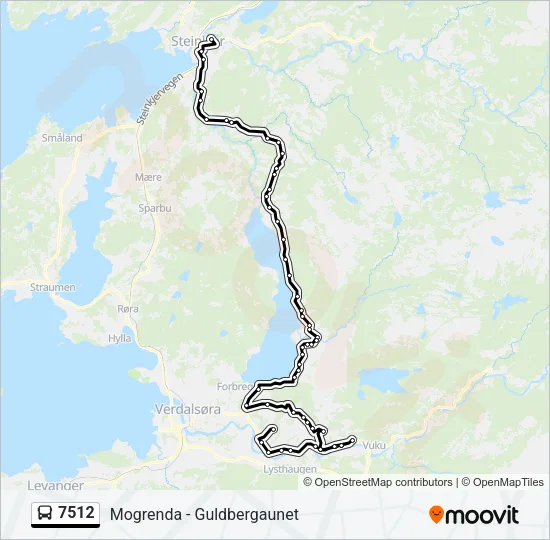 7512 Bus Line Map