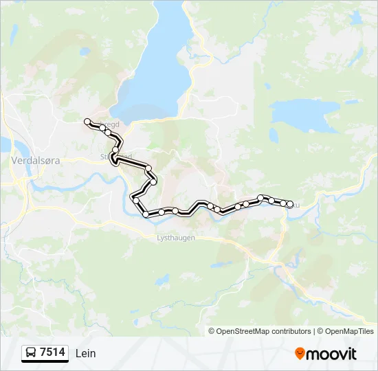 7514 Bus Line Map