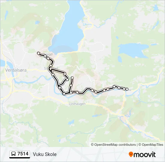 7514 Bus Line Map