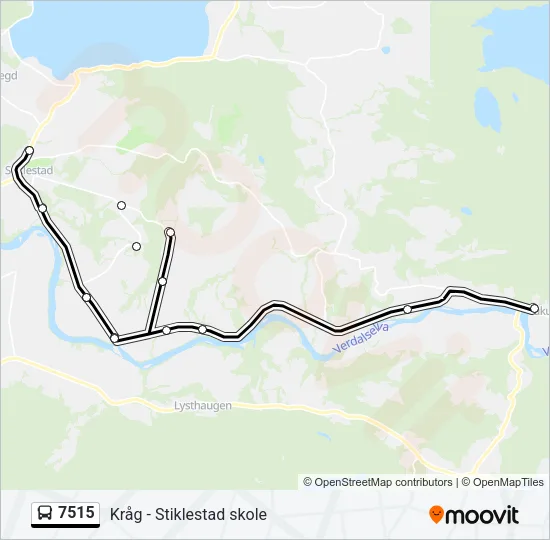 7515 Bus Line Map