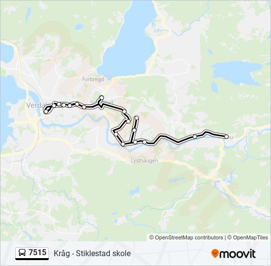 7515 bus Line Map