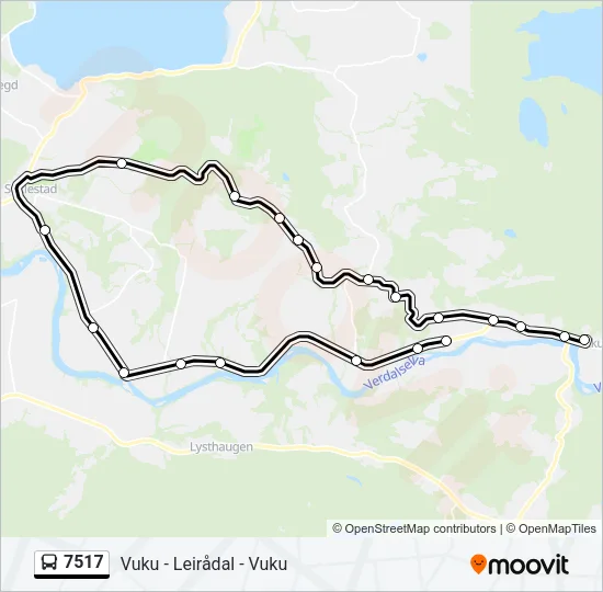 7517 Bus Line Map