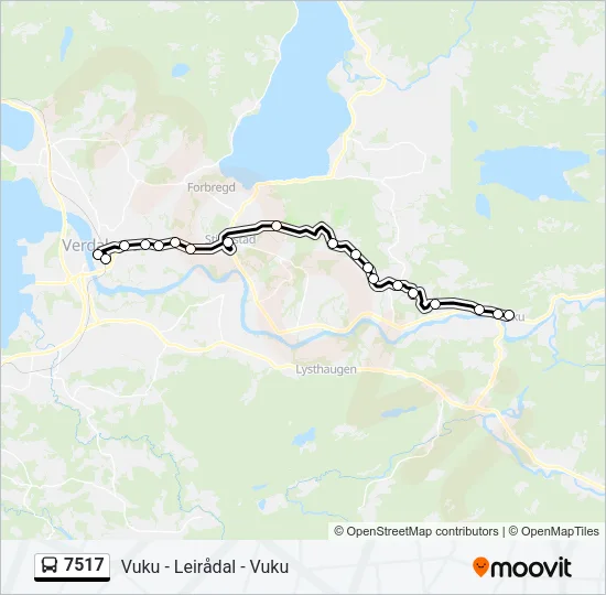 7517 Bus Line Map