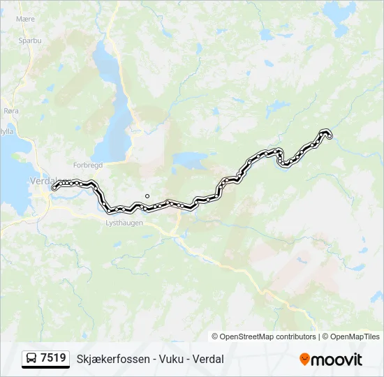 7519 Bus Line Map