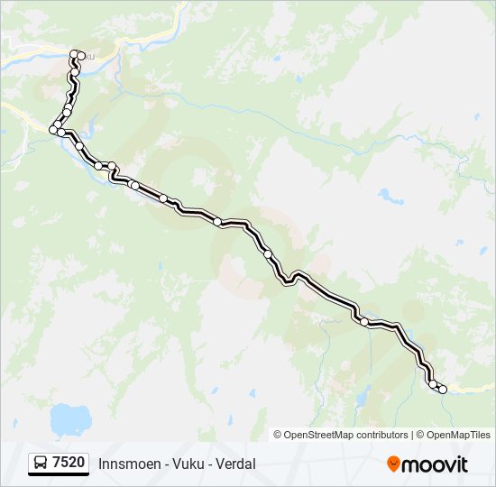 7520 buss Linjekart