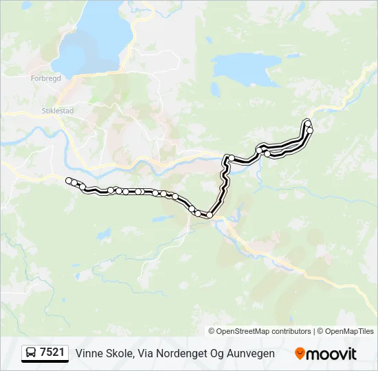 7521 Bus Line Map