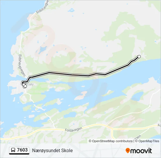 7603 Bus Line Map