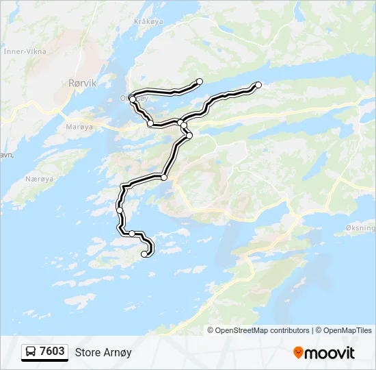 7603 Bus Line Map