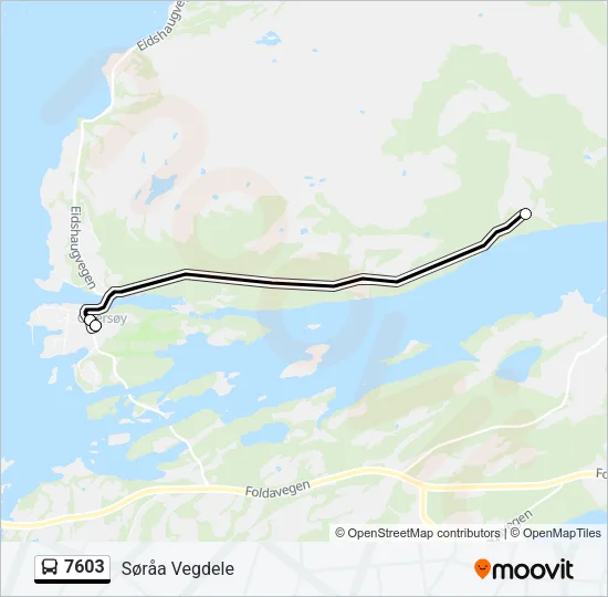 7603 Bus Line Map