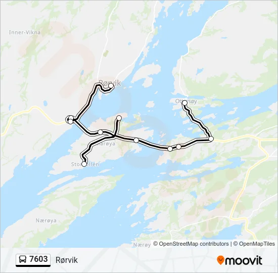 7603 Bus Line Map