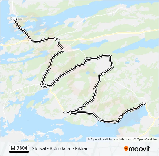 7604 Bus Line Map