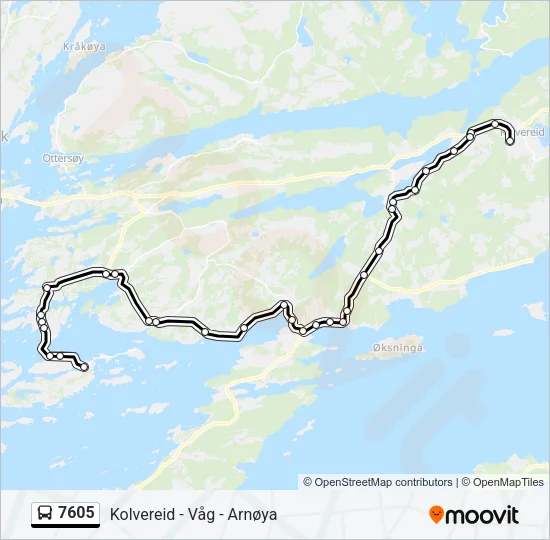 7605 Bus Line Map
