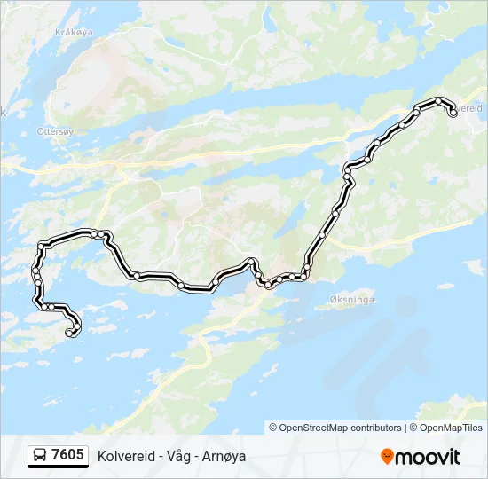 7605 Bus Line Map