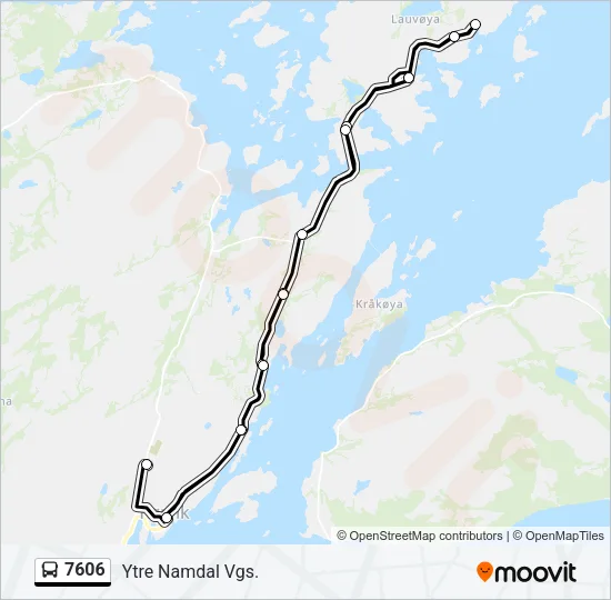 7606 Bus Line Map