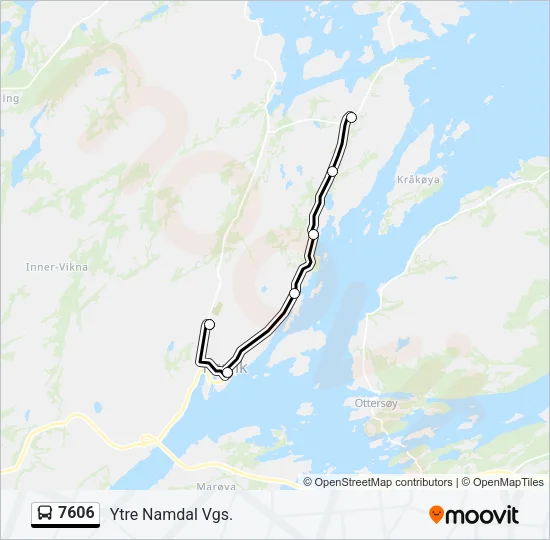 7606 Bus Line Map