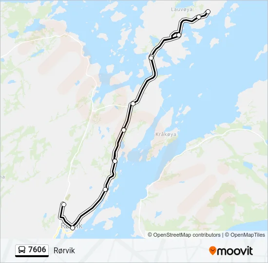7606 Bus Line Map