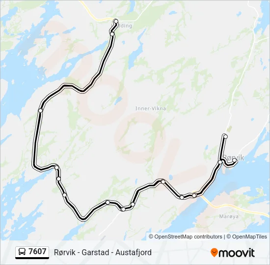 7607 Bus Line Map