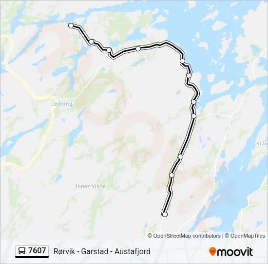 7607 Bus Line Map