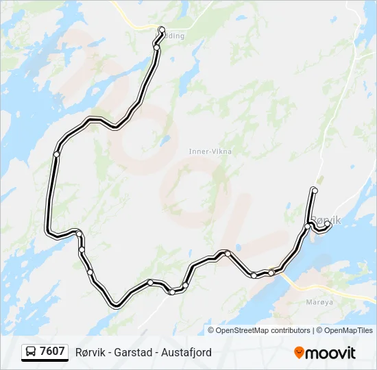 7607 Bus Line Map