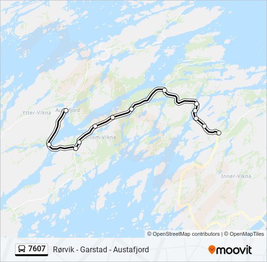 7607 bus Line Map