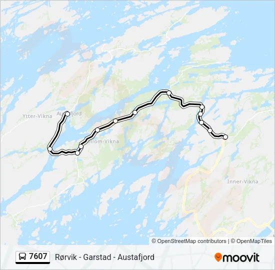 7607 Bus Line Map