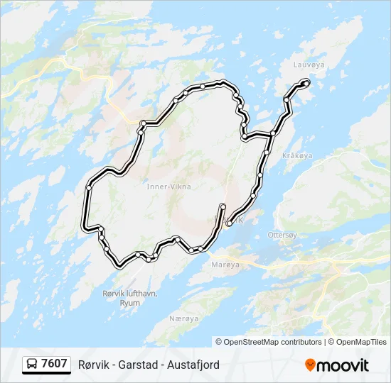7607 Bus Line Map