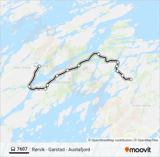 7607 Bus Line Map