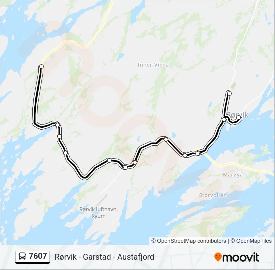 7607 Bus Line Map