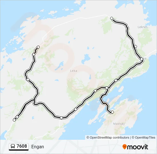7608 Bus Line Map