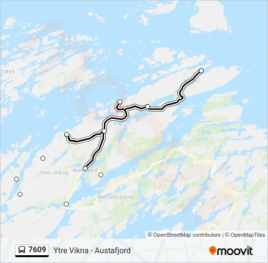 7609 Bus Line Map