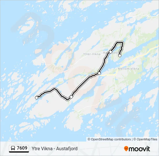 7609 Bus Line Map