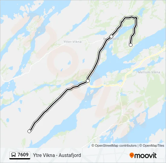 7609 Bus Line Map