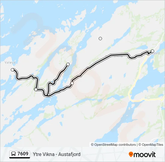 7609 Bus Line Map