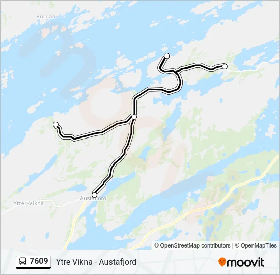 7609 Bus Line Map