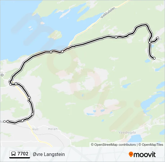 7702 Bus Line Map