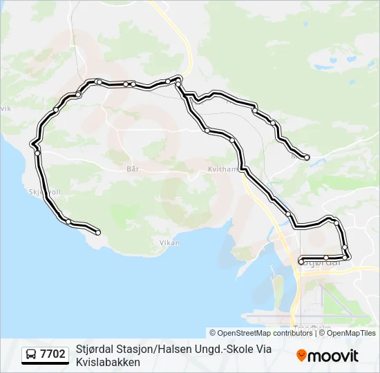7702 Bus Line Map