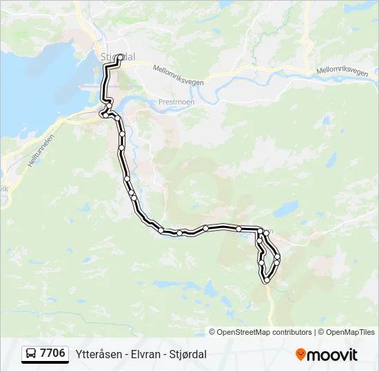 7706 Bus Line Map