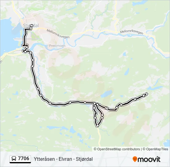 7706 Bus Line Map