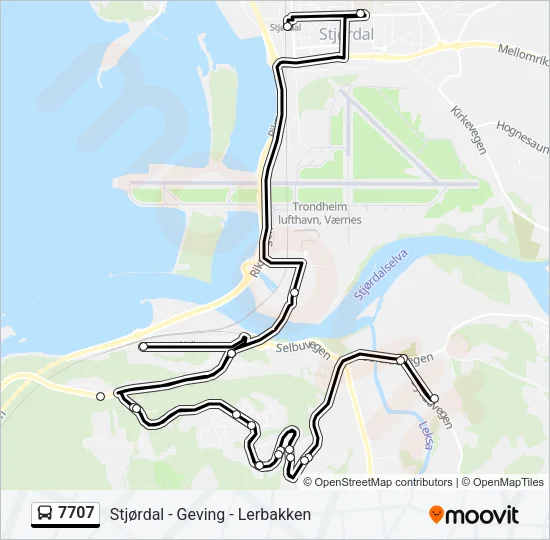 7707 Bus Line Map