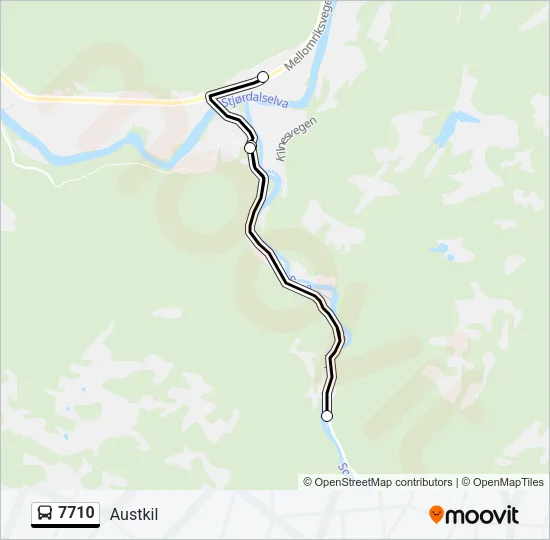 7710 Bus Line Map