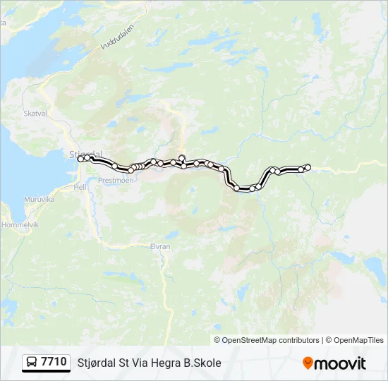 7710 Bus Line Map