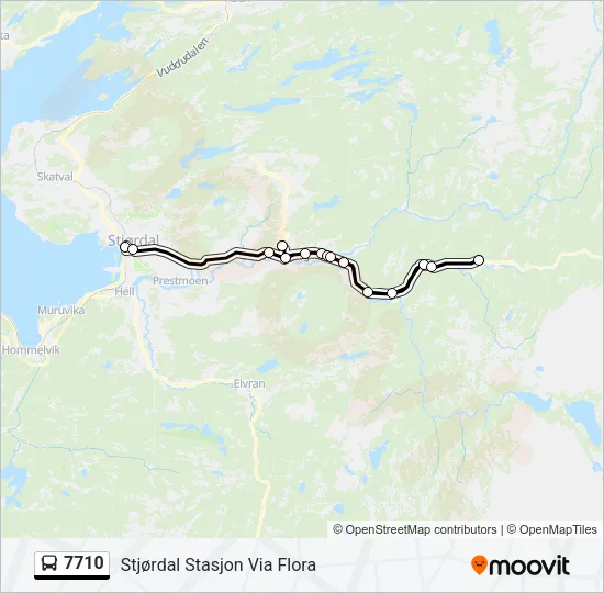 7710 Bus Line Map