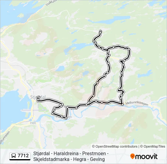 7712 Bus Line Map