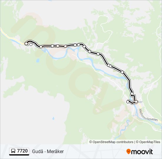 7720 bus Line Map