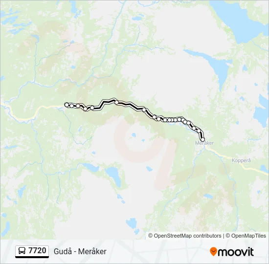 7720 Bus Line Map