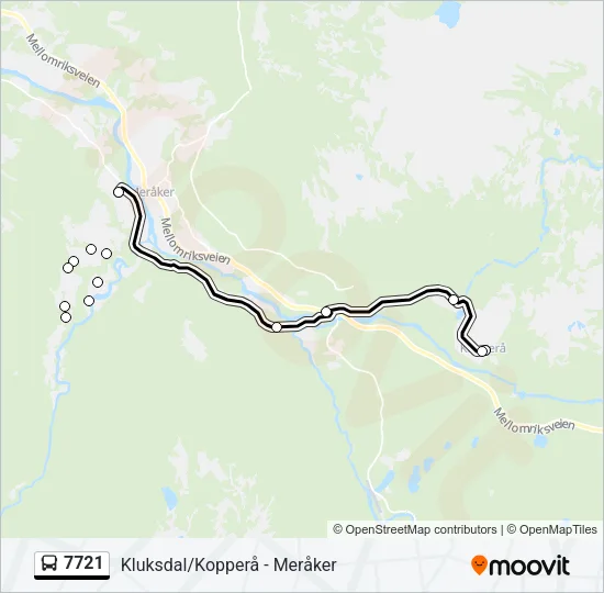 7721 Bus Line Map