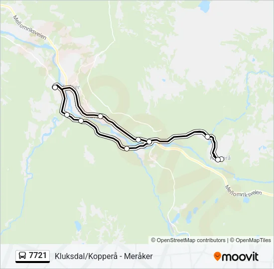 7721 Bus Line Map