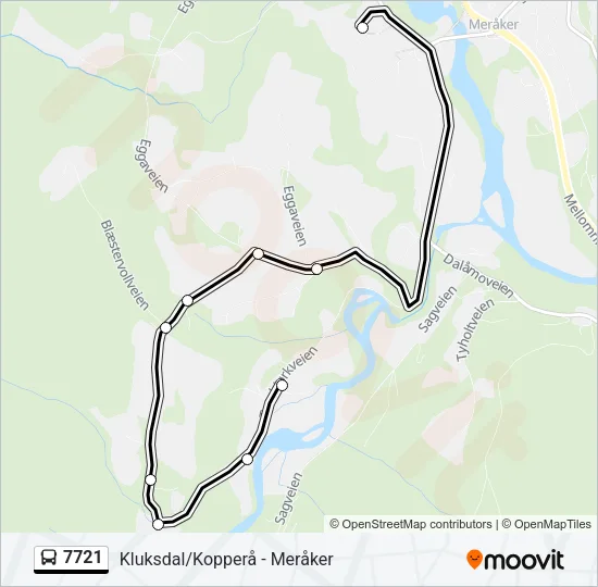 7721 Bus Line Map